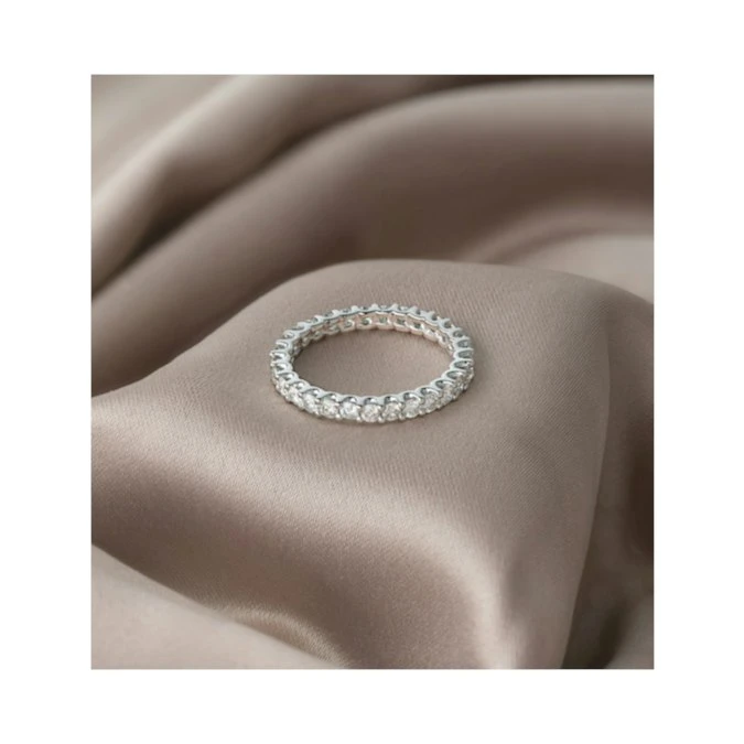 Eternity Ring Chloe 18K White Gold Diamond 1.00ct G/Vs 5 Eternity Ring Chloe 18K White Gold Diamond 1.00ct G/Vs - Image 5