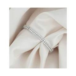 Double Row Lab Diamond Tennis Bracelet 6.20ct In 9K White Gold -The Diamond Store Nov22 NDI4223Y 2