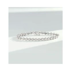 0.19ct Diamond And Silver Twist Bracelet - UD3241 -The Diamond Store Nov22 UD3241