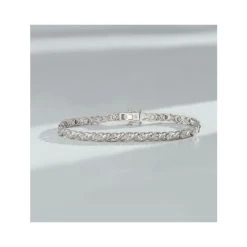 Diamond Kisses Bracelet With 0.05ct Set In 925 Silver -The Diamond Store Nov22 UD3288
