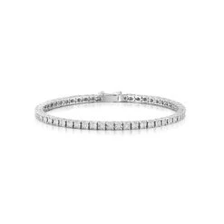 Silver Diamond Set 0.57ct Tennis Bracelet