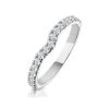 Lily Matching Wedding Band 0.30ct H/Si Diamond In 18K White Gold