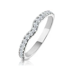 Lily Matching Wedding Band 0.30ct H/Si Diamond In Platinum