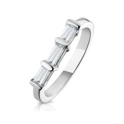 Galina Matching Wedding Band 0..40ct H/Si Diamond In 18K White Gold