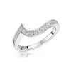 Anais Matching 2.3mm Wedding Band 0.20ct H/Si Diamonds In Platinum