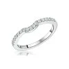 Carly Matching 2mm Wedding Band 0.25ct H/Si Diamonds In 18KW Gold