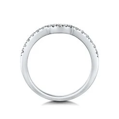Carly Matching 2mm Wedding Band 0.25ct H/Si Diamonds In Platinum -The Diamond Store SR37 WBs