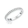 Alessandra Matching 2.6mm Wedding Band 0.47ct H/Si Diamonds 18KW Gold