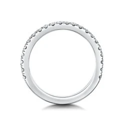 Alessandra Matching 2.6mm Wedding Band 0.42ct H/Si Diamonds Platinum 7 Alessandra Matching 2.6mm Wedding Band 0.42ct H/Si Diamonds Platinum -The Diamond Store SR38 WBs 1