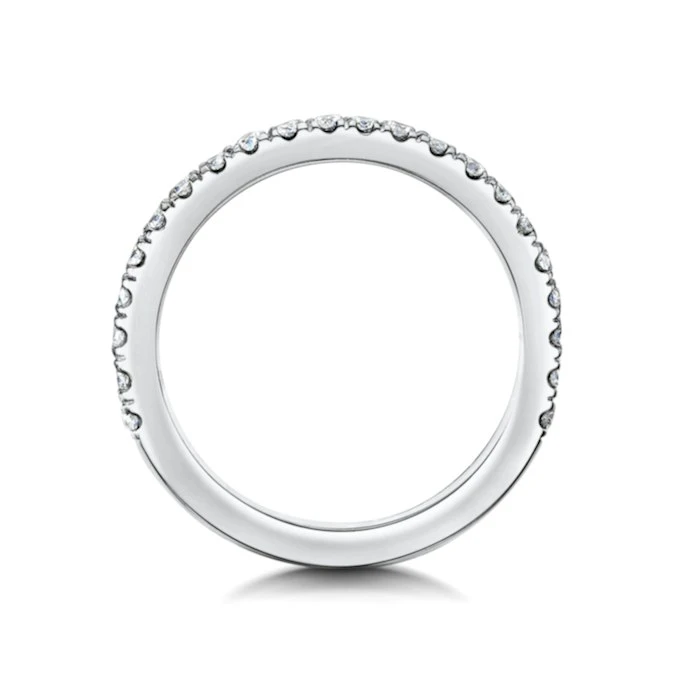 Alessandra Matching 2.6mm Wedding Band 0.47ct H/Si Diamonds 18KW Gold 3 Alessandra Matching 2.6mm Wedding Band 0.47ct H/Si Diamonds 18KW Gold - Image 3