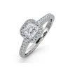 Roxy Lab Diamond Engagement Side Stone Ring In Platinum 0.98CT G/SI1