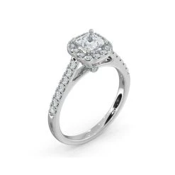 Roxy Lab Diamond Engagement Side Stone Ring In Platinum 0.98CT G/SI1 9 Roxy Lab Diamond Engagement Side Stone Ring In Platinum 0.98CT G/SI1 -The Diamond Store SR39 050W1