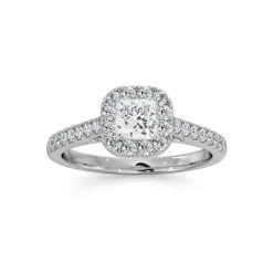 Roxy Lab Diamond Engagement Side Stone Ring In Platinum 0.98CT G/SI1 8 Roxy Lab Diamond Engagement Side Stone Ring In Platinum 0.98CT G/SI1 -The Diamond Store SR39 050W3