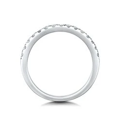 Roxy Matching 2MM Wedding Band 0.36ct H/Si Diamonds In 18K White Gold -The Diamond Store SR39 WBs 1