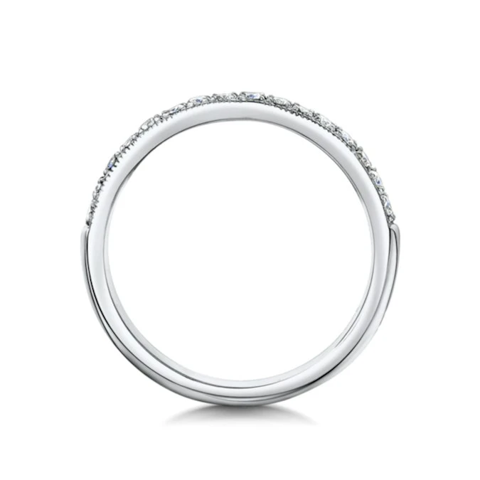 Danielle Matching 2.8mm Wedding Band 0.30ct H/Si Diamonds In 18KW Gold 3 Danielle Matching 2.8mm Wedding Band 0.30ct H/Si Diamonds In 18KW Gold - Image 3