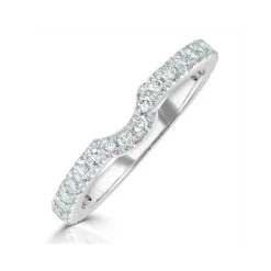 Valerie Matching Wedding Band 0.50ct G/Si Diamond In 18K White Gold