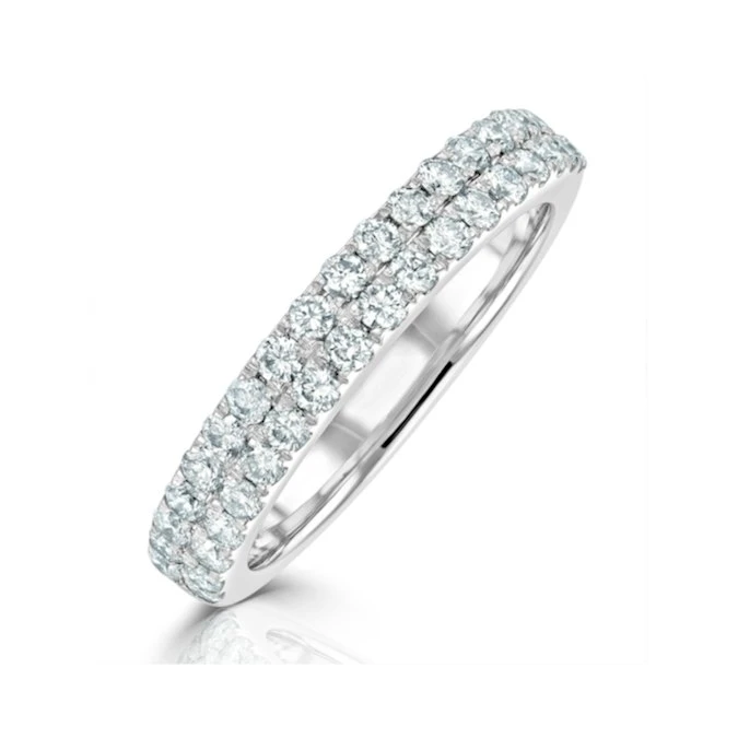Eleanor Matching Wedding Band 0.70ct G/Si Diamond In 18K White Gold 1 Eleanor Matching Wedding Band 0.70ct G/Si Diamond In 18K White Gold