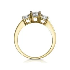 3 Stone Meghan Diamond Engagement Ring 1.7CT G/SI1 In 18K Gold -The Diamond Store SR56 100Ys 3