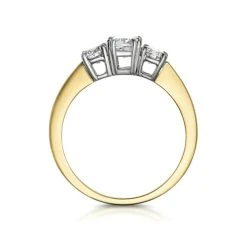 3 Stone Meghan Diamond Engagement Ring 1CT G/Vs2 In 18K Gold -The Diamond Store SR56 50Ys 2