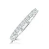 Cleopatra Matching Wedding Band 0.35ct G/Si Diamond In 18K White Gold