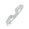 Diana Matching Wedding Band 0.40 Ct G/Si Diamond In 18K White Gold