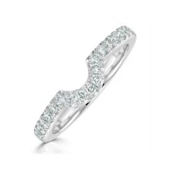 Georgina Matching Wedding Band 0.45ct G/Si Diamond In Platinum