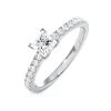 Katerina Princess Diamond Engagement Ring 18KW Gold 0.85ct G/SI2