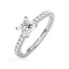 Katerina GIA Princess Diamond Engagement Ring 18KW Gold 1.15ct G/VS2
