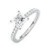 Katerina Lab Princess Diamond Engagement Ring Platinum 1.55ct F/VS1
