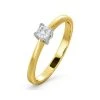 Certified Lauren 18K Gold Diamond Engagement Ring 0.25CT-G-H/SI