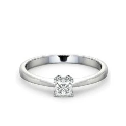 Engagement Ring Certified Lauren 18K White Gold Diamond 0.33CT-F-G/VS -The Diamond Store UT21 033W2 1