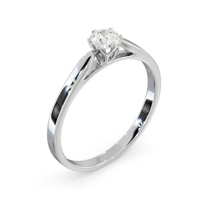Low Set Chloe Lab Diamond Engagement Ring 0.33CT F/VS1 Platinum 2 Low Set Chloe Lab Diamond Engagement Ring 0.33CT F/VS1 Platinum - Image 2