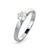 Platinum Half Carat Diamond Engagement Ring Low Chloe Lab G/SI1