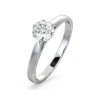 Certified 0.70CT Chloe Low Platinum Engagement Ring G/SI1