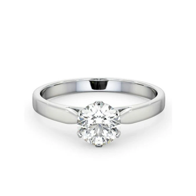1.5ct Diamond Engagement Ring Low Set Chloe Lab F/VS1 18K White Gold 3 1.5ct Diamond Engagement Ring Low Set Chloe Lab F/VS1 18K White Gold - Image 3