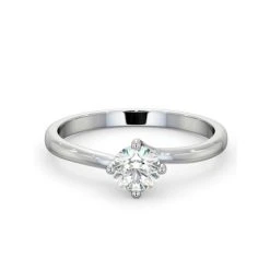 Engagement Ring Certified Lily 18K White Gold Diamond 0.50CT -The Diamond Store UT24 050W2