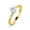 Half Carat Diamond Engagement Ring Lily Lab G/SI1 18K Gold
