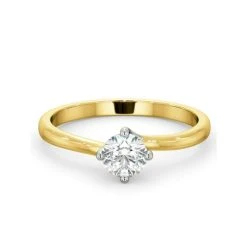 Half Carat Diamond Engagement Ring Lily Lab G/SI1 18K Gold -The Diamond Store UT24 050Y2