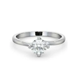 Certified Lily 18KW DIAMOND SOLITAIRE Engagement Ring 0.75CT -The Diamond Store UT24 070W2