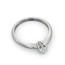Engagement Ring High Set Chloe 0.25ct Lab Diamond H/Si1 In Platinum -The Diamond Store UT25 025W3