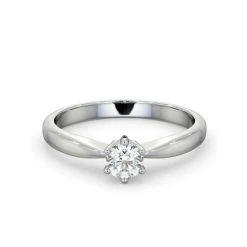 Engagement Ring High Set Chloe 0.33ct Lab Diamond G/Vs In Platinum -The Diamond Store UT25 033W2 5