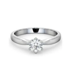 Certified 0.50CT Chloe High Platinum Engagement Ring G/SI1 8 Certified 0.50CT Chloe High Platinum Engagement Ring G/SI1 -The Diamond Store UT25 050W2 1
