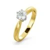 Certified 0.50CT Chloe High 18K Gold Engagement Ring G/SI2