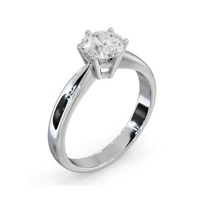 1.50Ct Diamond Engagement Ring High Set Chloe Lab F/VS1 18K White Gold 2 1.50Ct Diamond Engagement Ring High Set Chloe Lab F/VS1 18K White Gold - Image 2