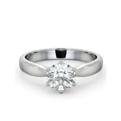 1 Carat Diamond Engagement Ring High Set Chloe Lab F/VS1 Platinum -The Diamond Store UT25 100W2 2