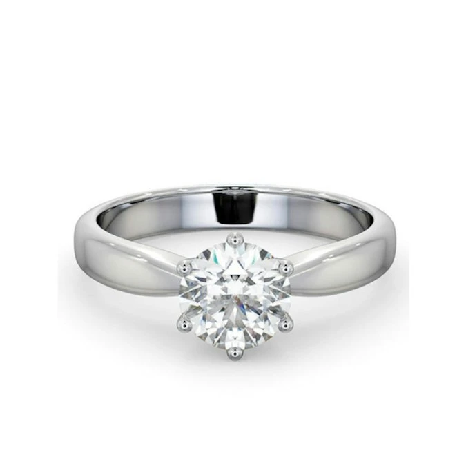 1.50Ct Diamond Engagement Ring High Set Chloe Lab F/VS1 18K White Gold 3 1.50Ct Diamond Engagement Ring High Set Chloe Lab F/VS1 18K White Gold - Image 3