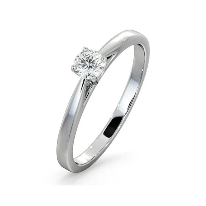 Engagement Ring Certified Petra 18K White Gold Diamond 0.25CT-F-G/VS 1 Engagement Ring Certified Petra 18K White Gold Diamond 0.25CT-F-G/VS