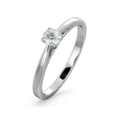 Engagement Ring Petra 0.25ct Lab Diamond H/Si In 18K White Gold