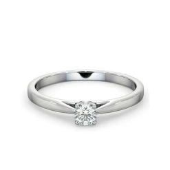Engagement Ring Certified Petra 18K White Gold Diamond 0.25CT-G-H/SI -The Diamond Store UT26 025W2 7