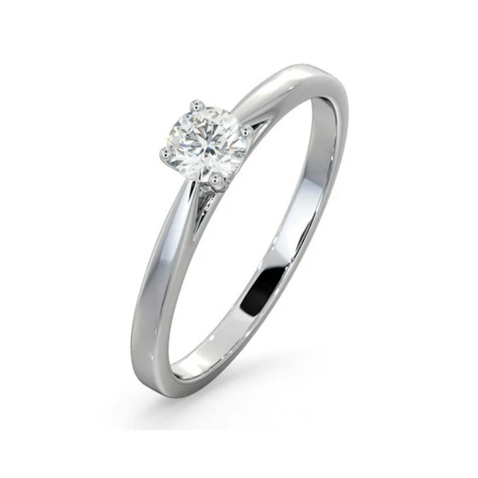 Engagement Ring Certified Petra Platinum Diamond 0.33CT G/VS 1 Engagement Ring Certified Petra Platinum Diamond 0.33CT G/VS